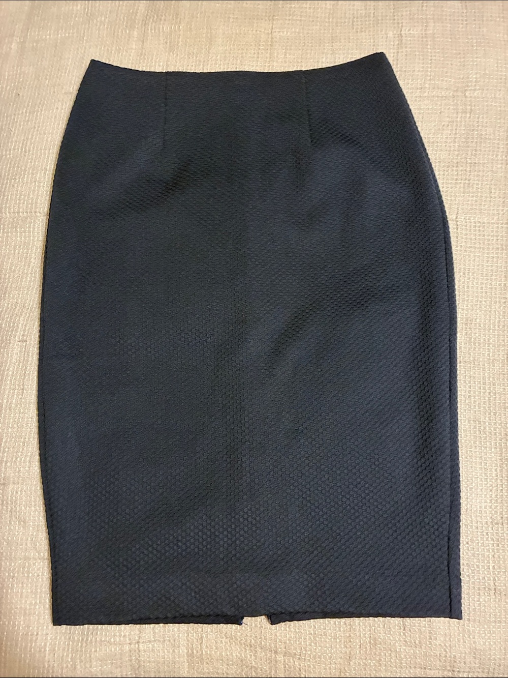 Banana Republic Navy Textured Pencil Skirt